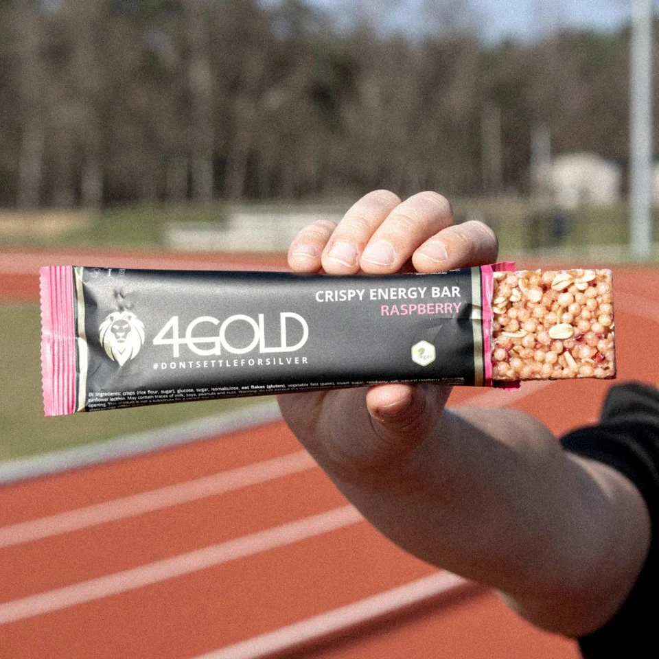 Crispy Energy Bar 4GOLD – Raspberry 35 g