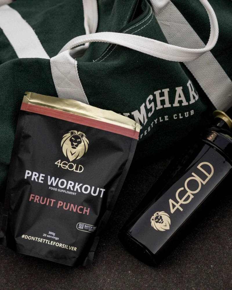 Pre Workout 4GOLD - Fruit punch 300 g