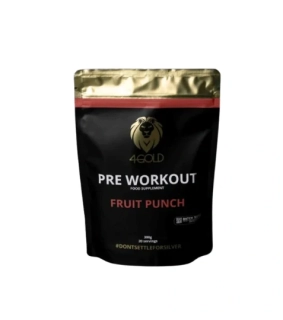Pre Workout 4GOLD - Fruit punch 300 g